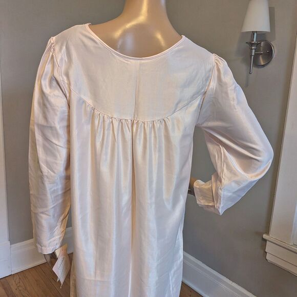 NWT 90s Barbizon Nightgown Pink Floral Pajamas Lingerie Coquette Size SP - Picture 6 of 10